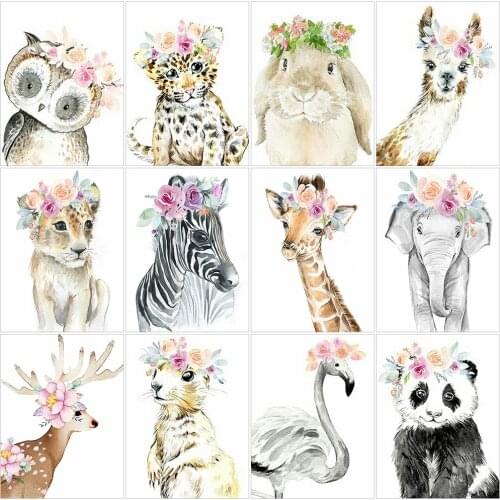 Diamond Painting Owl Picture Rhinestones Full Square/Round Diamond Embroidery Animal Mosaic Beaded Cartoons Child Hobby