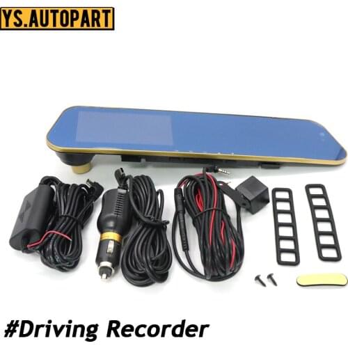 Car Full HD 1080p Dash Cam Car DVR Reverse Camera Auto 4.3 Inch Car Rear View Camera Mirror Digital Video Recorder Dual Lens