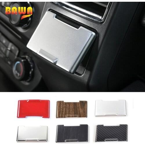 BAWA ABS Car Interior Electrical Socket Power Supply Panel Decoration Cover Stickers For Ford F150 2015 Up Car Styling