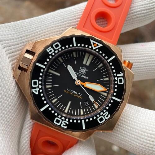 STEELDIVE SD1969S Big Luxury Watch NH35 Automatic Movement Bidirectional Bezel Luminous Surf 1200M Waterproof Mens Diving Watch