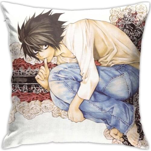 Anime Death Note Poster Cushion Cover Pattern Print Pillow Case Death Note Figure Vintage Decorative Sofa Chair Pillow Case