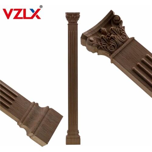 Decorative Furniture Leg Decor Carved Wooden Bed Applique Woodcarving Cabinet Foot Unpainted Miniatures Decal Wood Decoration