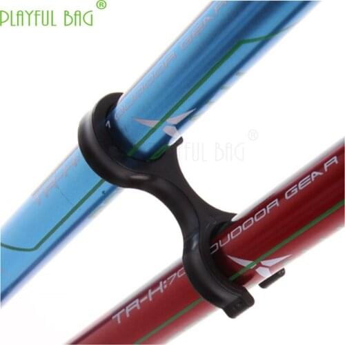 Outdoor activities lovers Mountaineering rod fittings Eight-character buckle fixed buckle mountaineering rod buckle ZK27