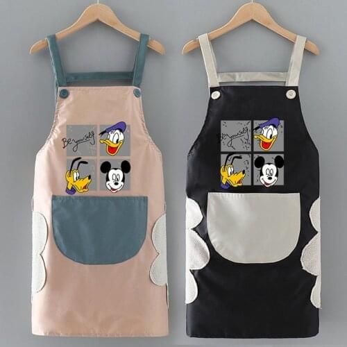 Disney Mickey mouse Apron Kitchen Workwear Waterproof and Oilproof Cute Workwear