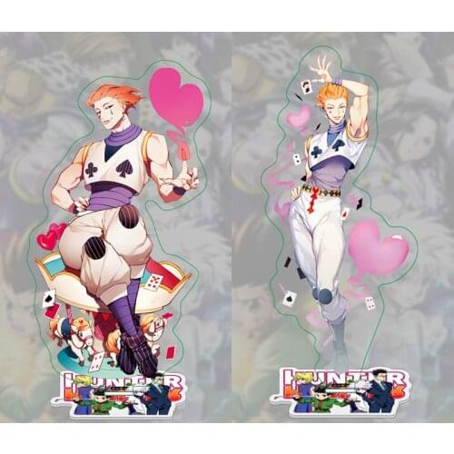 Hunter X Hunter Hisoka Zoldyck Acrylic Stand Figure Model Gon Freecss Anime Action Plate Holder Toy