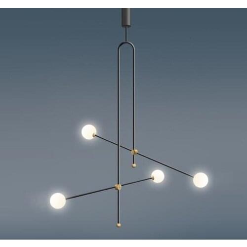 Nordic creative bedroom bedside lamp modern simple living room background bar led glass ball warm pendant light