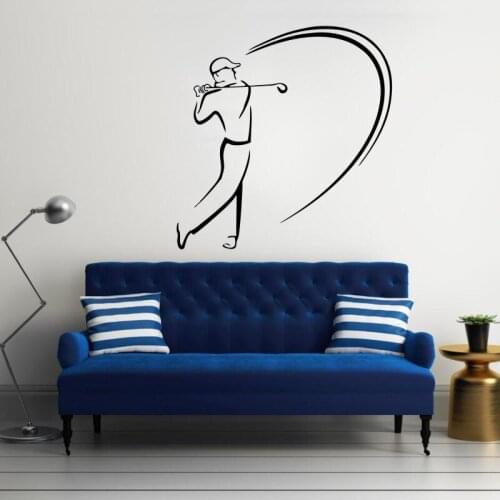 Wall Decal Golf Vinyl Sticker Removable Livingroom Bedroom Home House Decoration Wall paper Window Sport Decor Poster DIY WW-160