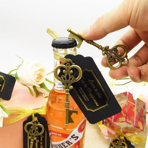 30Pcs/Set Vintage Key Bottle Opener Wedding Favor Decoration Creative Gift Winebottle Opening Tool