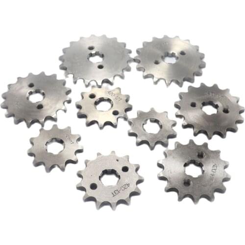 Front Engine 420# 17mm 10T 11T 12T 13T 14T 15T 16T 17T 18T 19T Teeth Chain Sprocket With Retainer Plate Locker