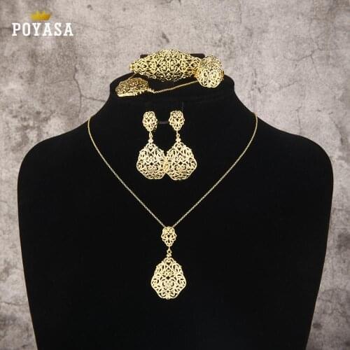 Moroccan Caftan wedding jewelry set for women fashion jewelry set copper high quality jewelry set