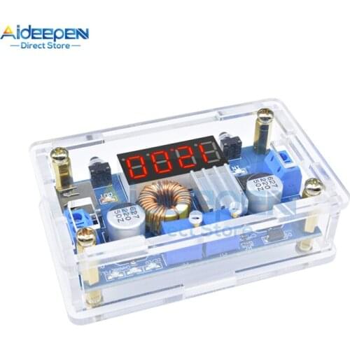 5-36V to 1.25-32V 5A 75W DC-DC Step Down Voltage Inverter Converter Regulator CC CV Power Transformer Supply USB Protective Case