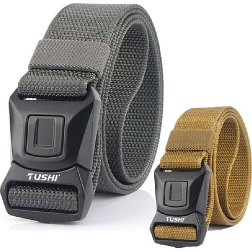 2021 New Mens Tactical Airsoft Belt Official Anti-rust Hard Metal Buckle Molle Belt Nylon Military Army Hunting Waist Belts
