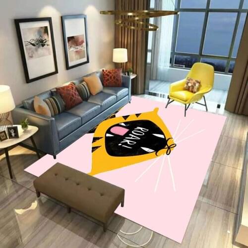 Funny Tiger Anti-Skid Area Floor Mat 3D Printed Rug Non-slip Mat Dining Room Living Soft Carpet Kids Mat 03