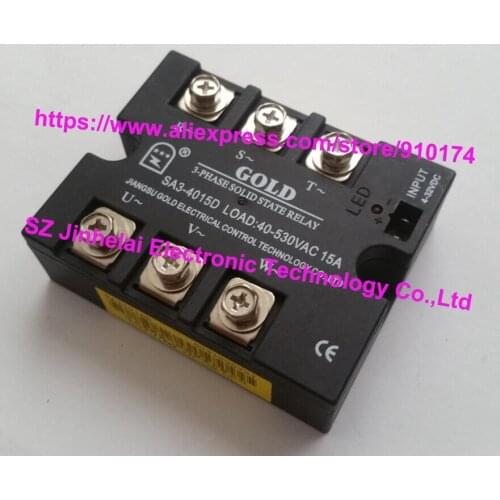 SA34015D(SA3-4015D) GOLD Authentic original SSR 3-phase DC control AC SOLID STATE RELAY 15A