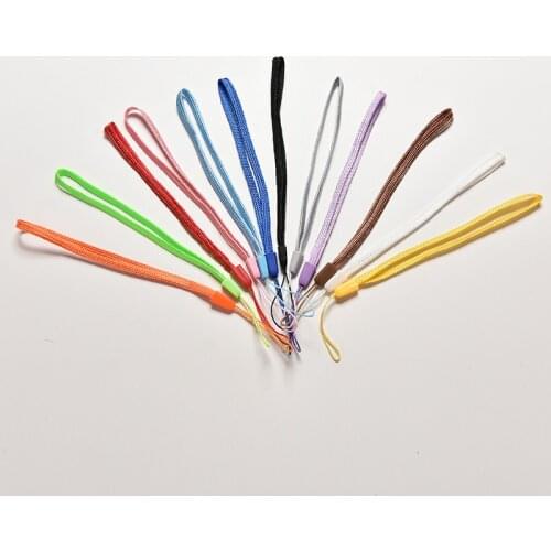 JETTING 20Pcs Nylon wrist hand cell phone mobile chain straps Charm Cords DIY Hang Rope Lanyard Random Color Mobile Phone Strap