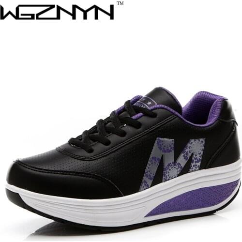 WGZNYN 2020 Spring Women Shoes Platform Shoes Pu Leather Casual Shoes Flats Tassels Creepers Laidis Shoes Zapatos Mujer