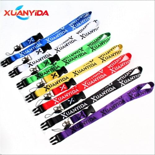 Xuanyida JDM Style Logo Cellphone Lanyard JDM Racing Car Keychain ID Holder Mobile Neck Strap with Quick Release key rings