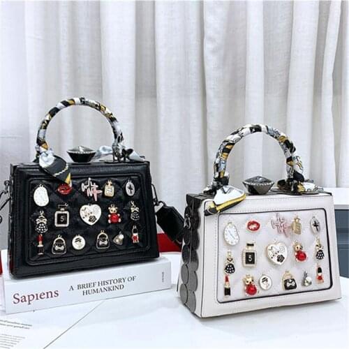 Women Shoulder Bags Box Totes Luxury Women Crystal Handbags Ornaments Evening Bags Wedding Hasp Purses 2020 New Ladies Gift