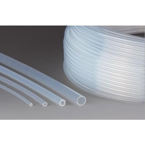 Multicolor ID 8mm x 10mm OD F46 Insulated PTFE Tube Capillary Protect Rigid Pipe Corrosion Resistance 600V White Clear