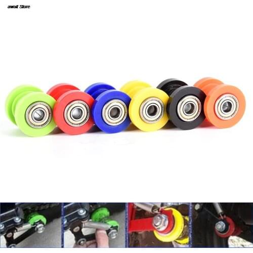 1PC Chain Roller Slider Tensioner Guide Pulley Dirt Pit Bike Motorcycle Durable 8mm
