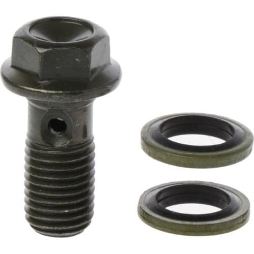 1 Pcs high strength M10 x 1.25 Single Banjo Bolt Hollow Screw for Motorcycle Brake For Honda Yamaha Suzuki for car accessories