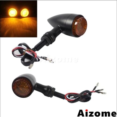 10mm Motorcycle Bullet LED Turn Signal Lights Indicator Blinkers Tail Light For Harley Honda Yamaha Suzuki Cafe Racer Chopper