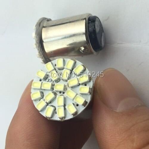 100x STROBE Flashing icar lights s25 P21/5W bay15d 1157 22 led smd 3020 1206 22smd Brake stop led bulb lamp white Free shipping