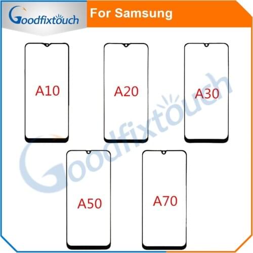 20pcs For Samsung Galaxy A10 A20 A30 A50 A70 Touch Screen Front Glass Panel LCD Outer Display Lens A30 A50 A70 Front Glass