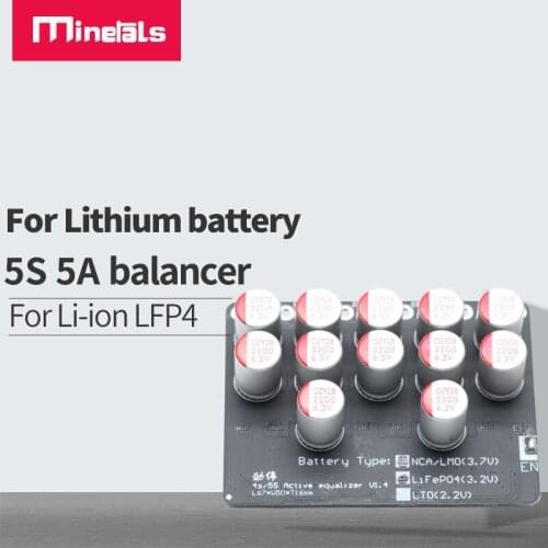 24v 20v 5A Balance Li-ion Lifepo4 LTO Lithium Battery Active Equalizer Balancer Board Capacitor BMS 5S