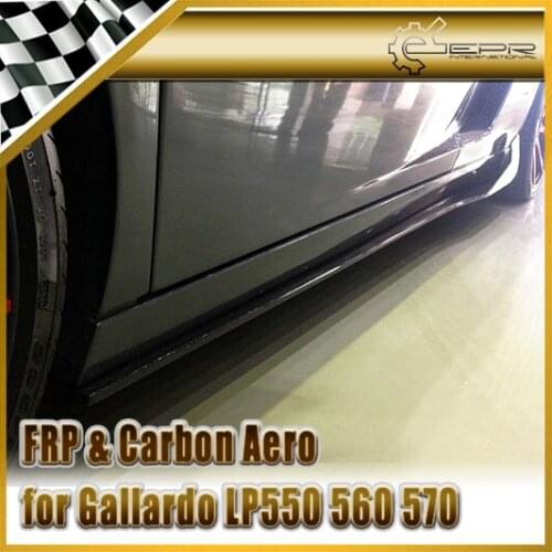 Car Styling For Lamborghini Gallardo LP550/560/570 SPE Style Carbon Fiber Side Skirt Extension