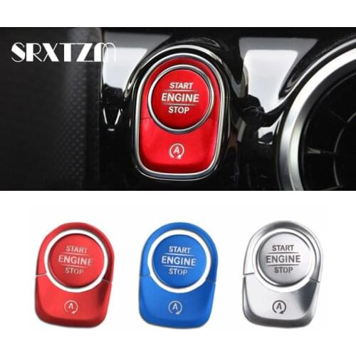Car Styling For Mercedes Benz A Class W177 Cla Class C118 B Class W247 Interior Auto Start Stop Engine Push Switch Button Cover