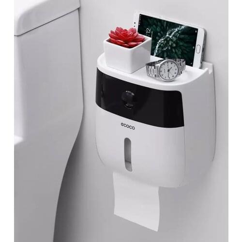 Free shipping Toilet paper towel box Waterproof toilet paper rack Creative suction cup toilet paper towel box Sanitary paper box