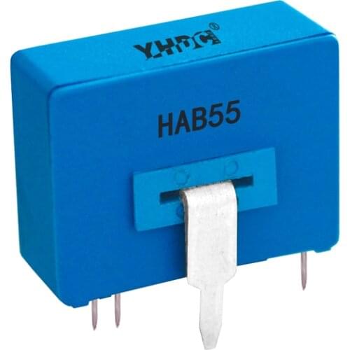 Free shipping HAB55 input ±50A ±100A output ±50mA hall effect closed loop current sensor, current transducer
