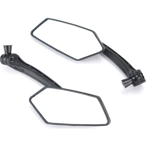 Black Handlebar End Mirrors Classic Side Mirrors Motorcycle Rearview Mirrors Fit For Honda for Kawasaki