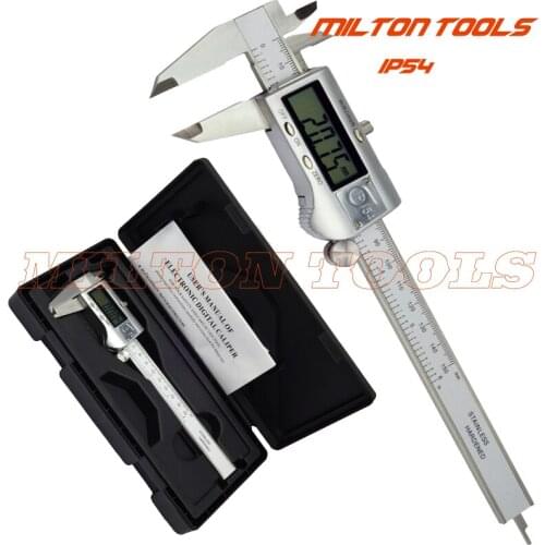 High quality IP54 Digital Caliper 0-150mm 6inch Water Proof digital vernier caliper micrometer gauge