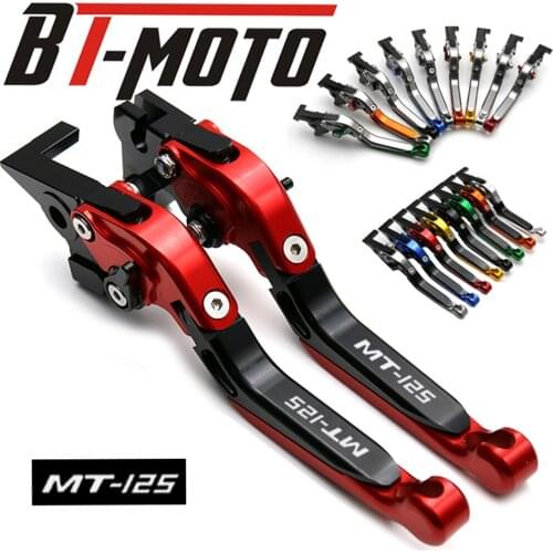 CNC Motorcycle Accessories Brake Clutch Lever Folding Extendable For YAMAHA MT125 MT-125 MT125 2014-2018 2015 2016 2017