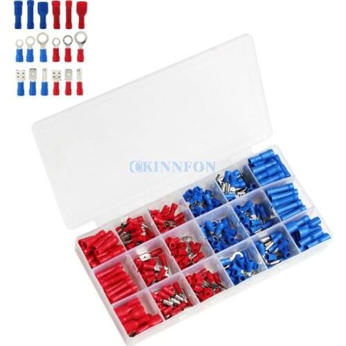 DHL 20Box 360pcs/Box Electrical Assorted Insulated Wire Cable Terminal Crimp Connector Spade Set Kit