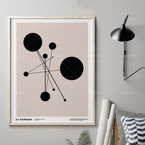 Le Corbusier Suisse exposition affiche brutalisme moyen âge minimalisme Architecture Art abstrait Fibonacci Design graphique imp