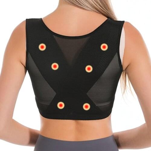 Magnetic Chest Clavicle Humpback Back Support Posture Corrector Ultrathin Belt Brace Shoulder Lumbar Corset Pain Relief Women