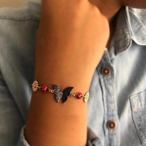 My flowered love garden 925 Sterling Silver Elevator Wristband Women Girls Jewelry Accessories Fashion Handmade Bracelet