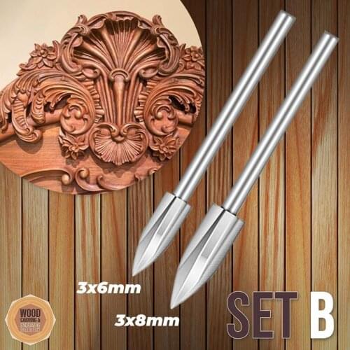Wood Carving and Engraving Drill Bit Set for Wood Wookworking Works ALI88