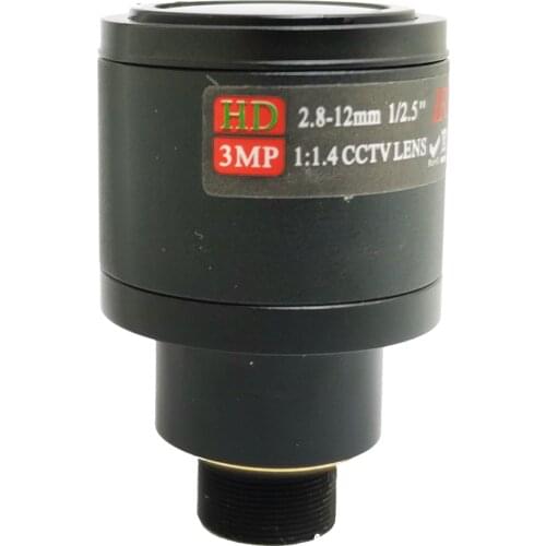 JIENUO Lens IR CCTV Camera Lens 3 Megapixel 5pcs 10pcs 2.8mm-12mm Len 3MP for HD Security 1/2.5 inch Manual Focus and Zoom Lens