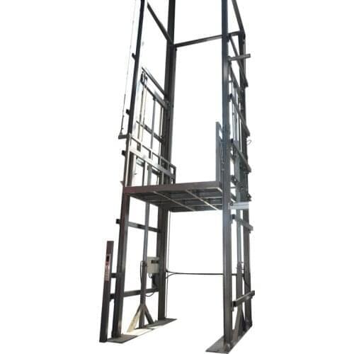 Qiyun Cargo Elevator Customized Workshop Factory Warehouse Fixed Single Double Guide Rail CE ISO Approved