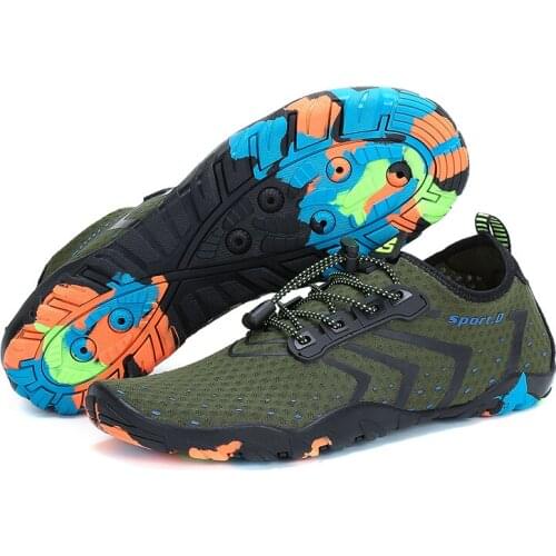 Men Aqua Shoes Summer Breathable Sandals Quick Drying Swimming Water Shoes Women Non Slip Wading Slippers for Beach Sea Vacation