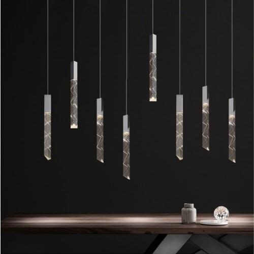 Modern Loft LED Chandelier K9 Crystal Chrome Duplex Stair Chandelier Living Room Hotel Ceiling Hanging Light Luxury Pendant Lamp