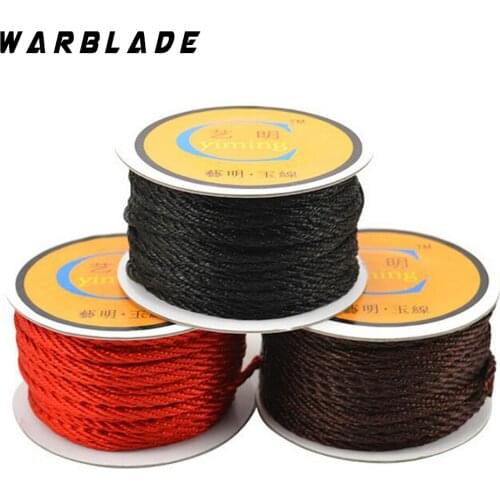 1Roll/Lot 1-3.0mm Cotton Cord Nylon Thread Chinese Knot Cord Plastic String Beaded Rope For DIY Bracelet Necklace Jewelry Making