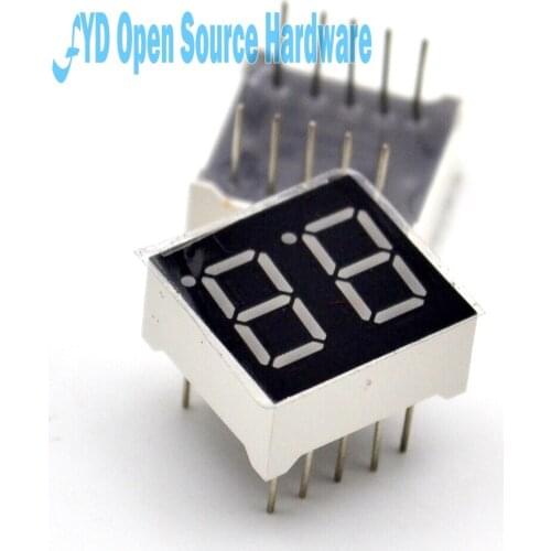 10pcs 2bit 2 bit Digital Tube Common Anode Positive 0.56" 0.56in. Red LED Digit 7 Segment