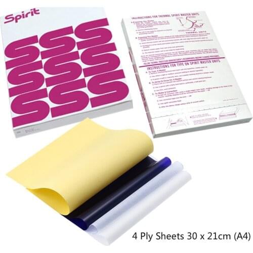 10Pcs/Lot 4 Layers Tattoo Transfer Paper Tattoo Supplies Copy Carbon Tracing Paper Thermal Transfer Papier Tattoo Copier Stencil