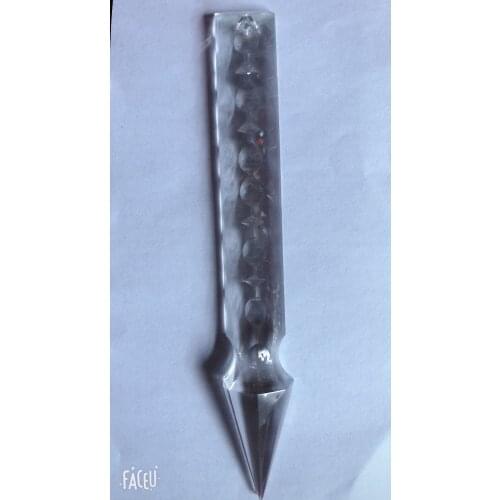 100pcs 200MM CRYSTAL GLASS SPEAR SWORD LAMP CHANDELIER PRISM X'MAS WEDDING PENDANT