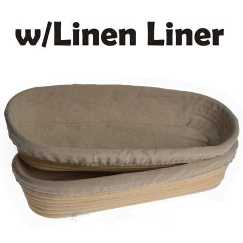 2x Brotform Banneton 14" Long Bread Sourdough Proving Proofing Basket FREE P&P